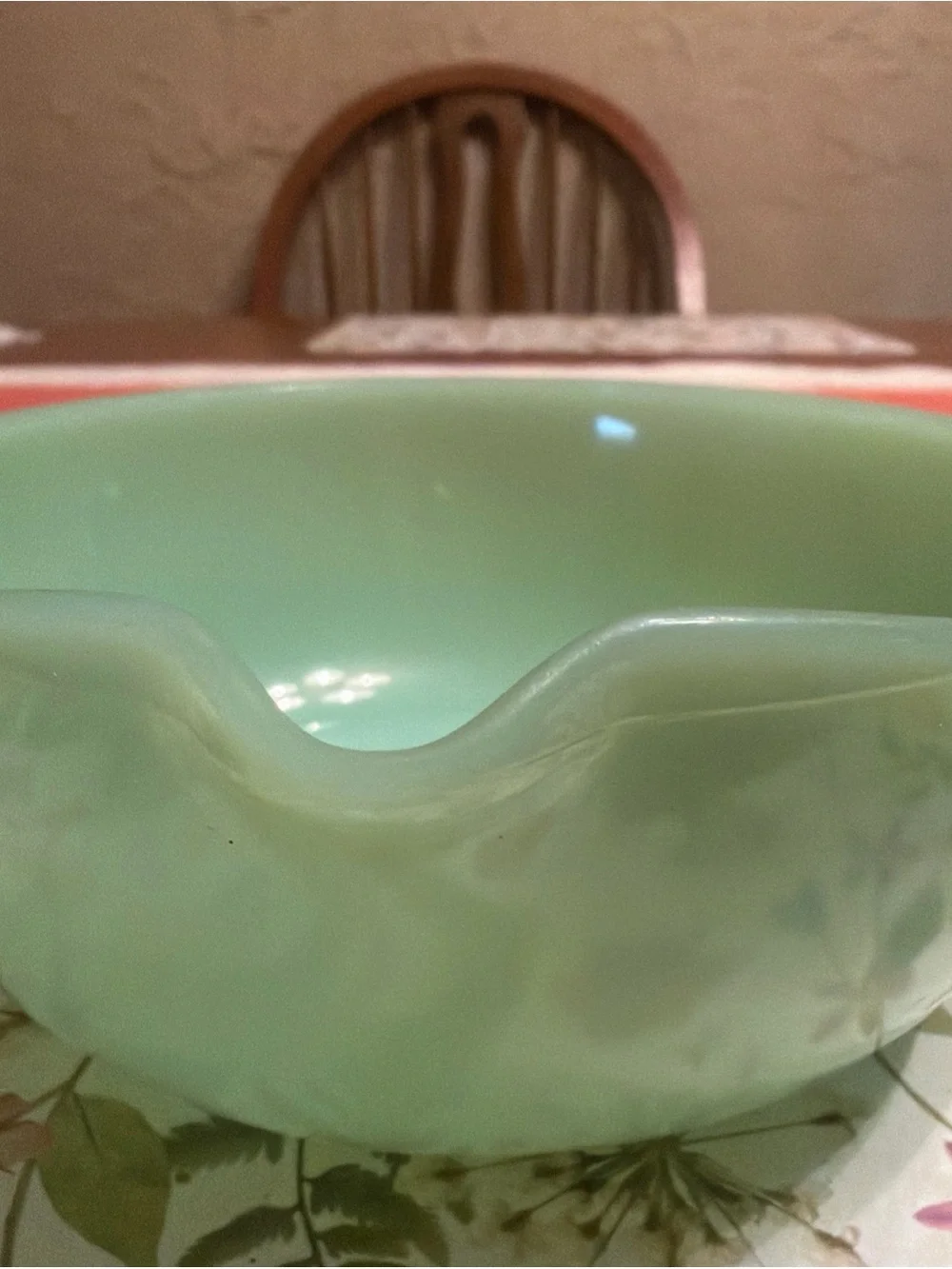 Vintage FIRE KING Jadeite Ovenware Skillet One Spout with Handle Bowl USA